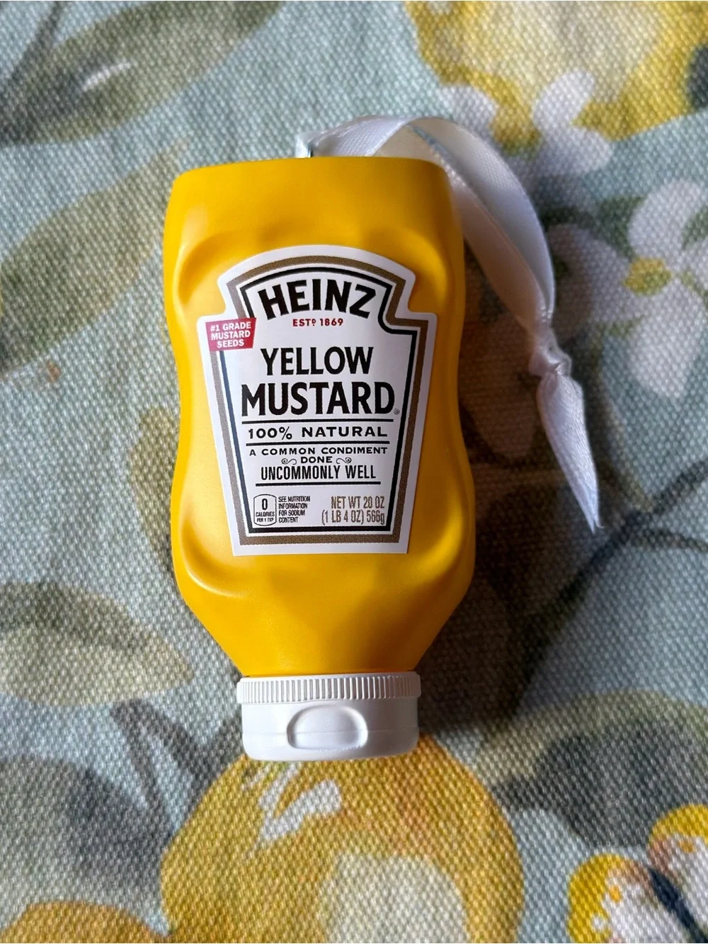 🌭 HALLMARK KEEPSAKE HEINTZ YELLOW MUSTARD ORNAMENT 🌭  NWT 🌭